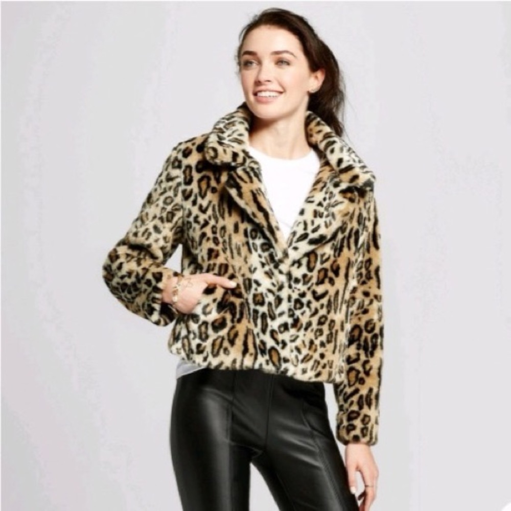 Who What Wear Leopard Print Jacket